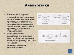 К какой группе препаратов относится Анальгин?